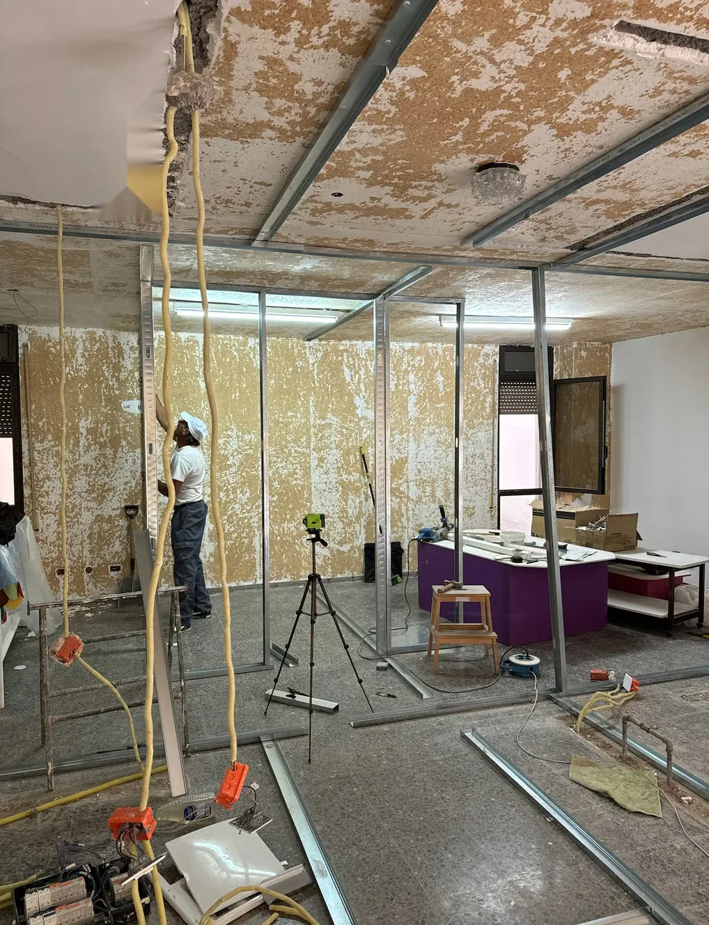 Trabajo de reforma en interior